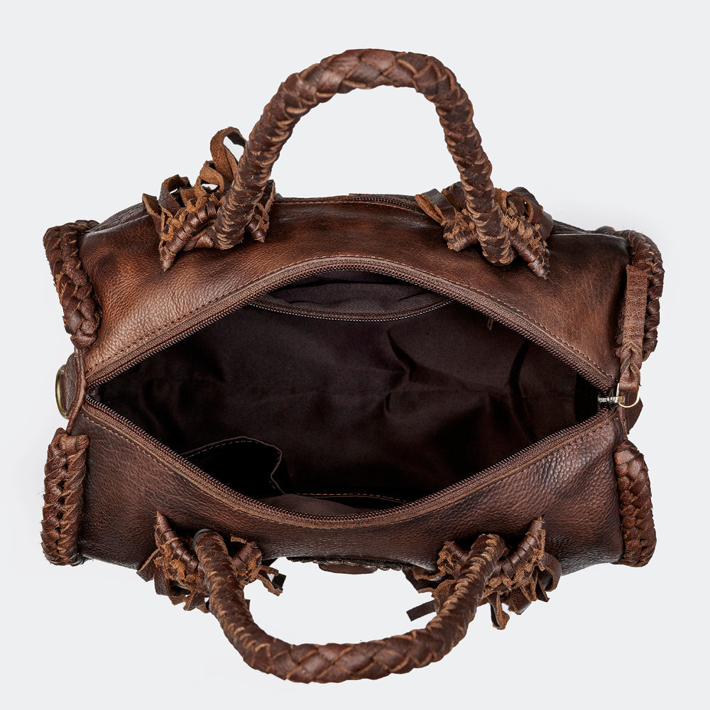 American Darling Duffel Genuine Leather Women Bag Western Handbag Purse