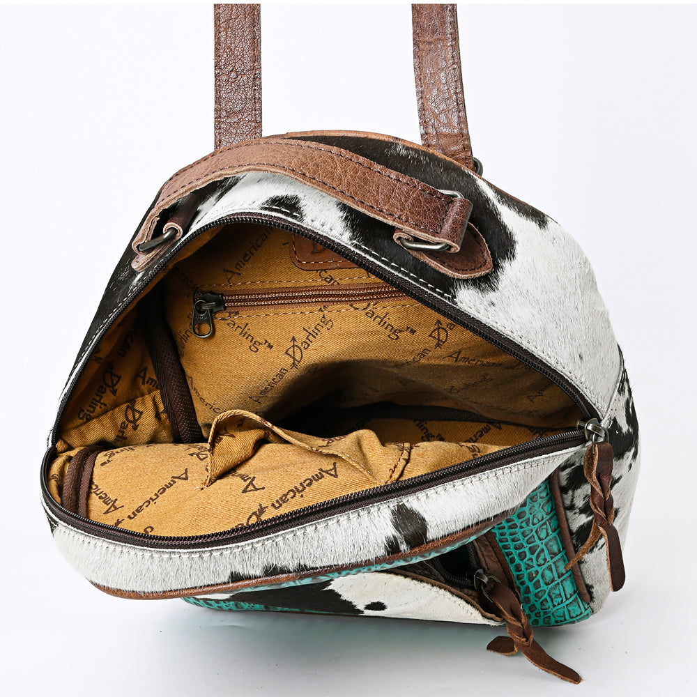 American Darling Hair On Genuine Leather Women Bag Western Handbag Purse