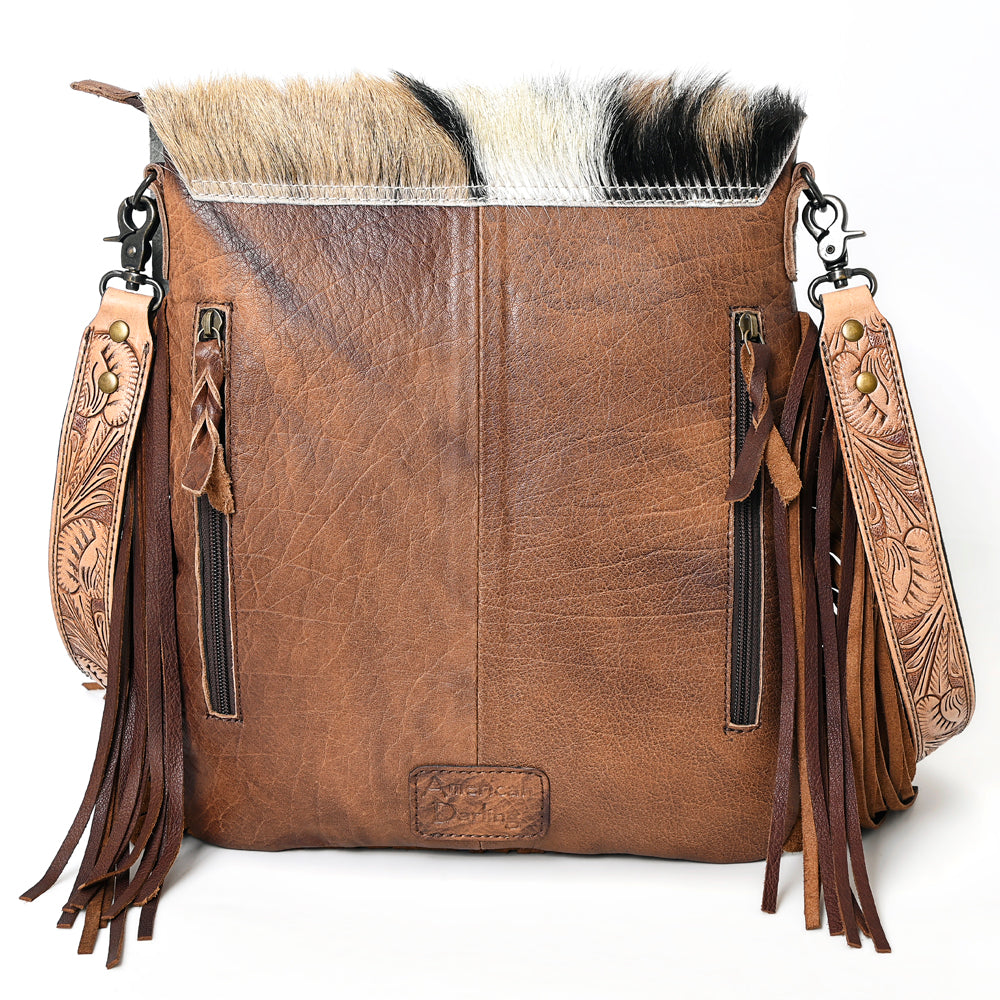 ADBGS192BL American Darling Hair On Crocodile Embossed Genuine Leather Women Bag Western Handbag Purse