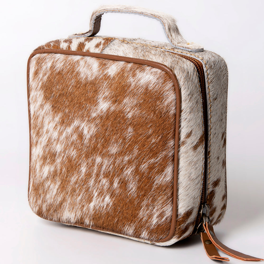 American Darling Jewelry Case Hair-On Genuine Leather Women Bag Western Handbag Purse