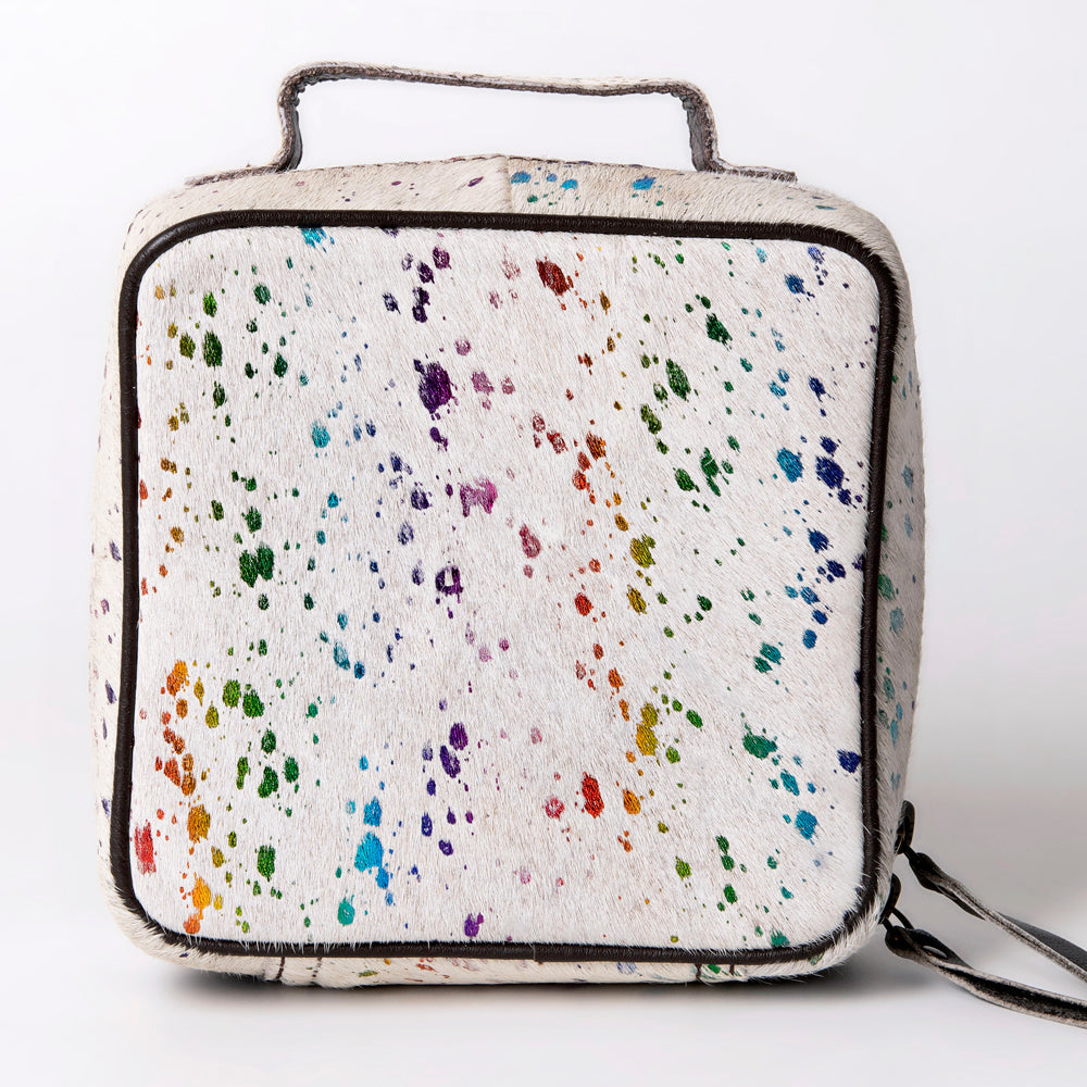 American Darling Jewelry Case Hair-On Genuine Leather Women Bag Western Handbag Purse