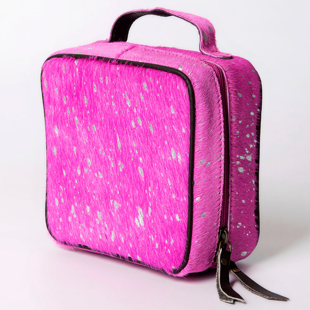 American Darling Jewelry Case Hair-On Genuine Leather Women Bag Western Handbag Purse