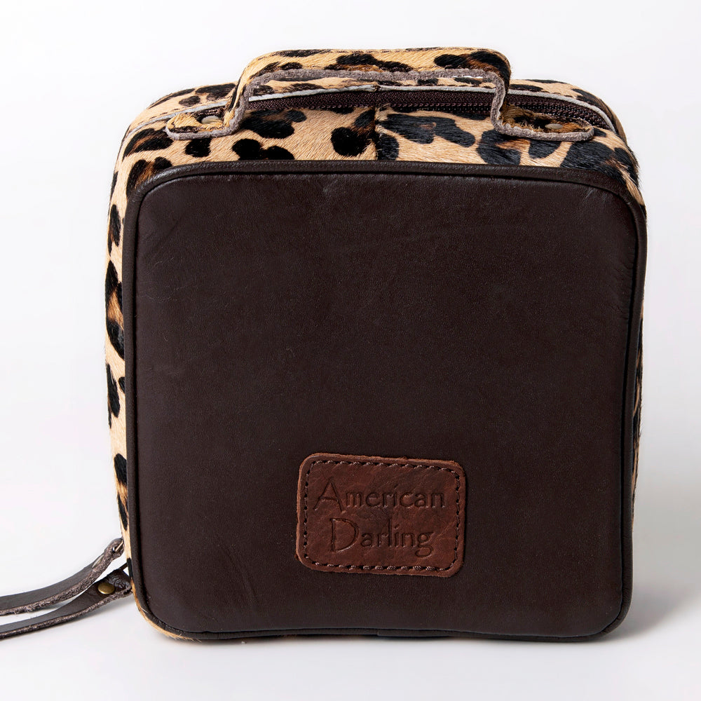 American Darling Jewelry Case Hair-On Genuine Leather Women Bag Western Handbag Purse