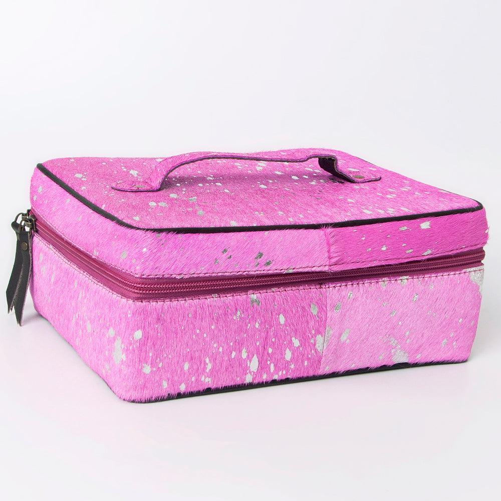American Darling ADBGA315B Jewelry Case Hair-On Genuine Leather Women Bag Western Handbag Purse