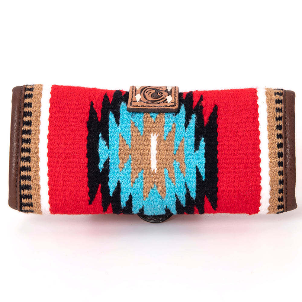 American Darling Jewelry Case Hand Tooled Saddle Blanket Genuine Leather Women Bag Western Handbag Purse