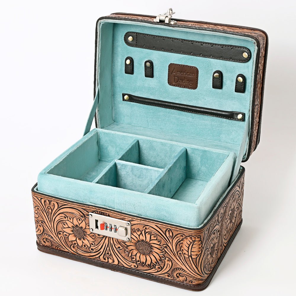 American Darling Hand Tooled Hair On Genuine Leather Women Bag Western Handbag Purse