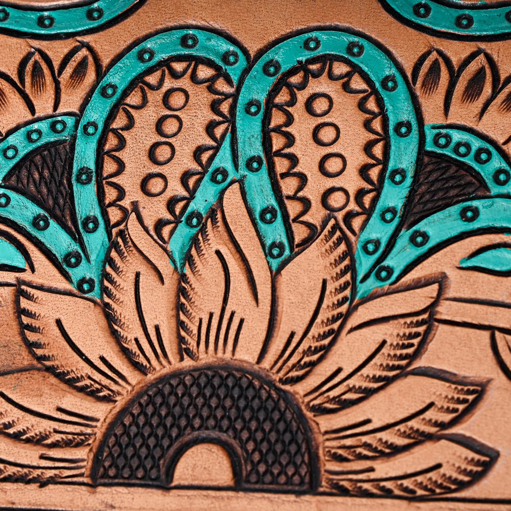 American Darling Hand Tooled Hair On Genuine Leather Women Bag Western Handbag Purse