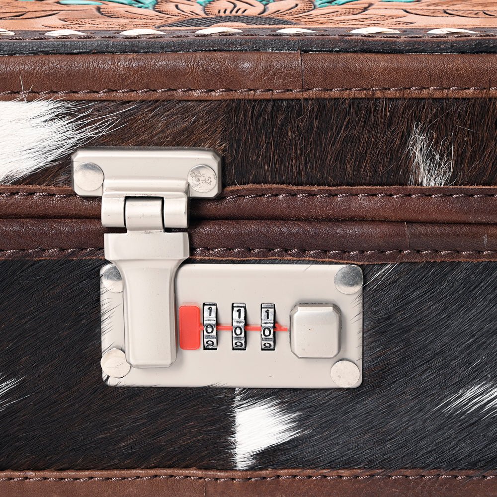 American Darling Hand Tooled Hair On Genuine Leather Women Bag Western Handbag Purse