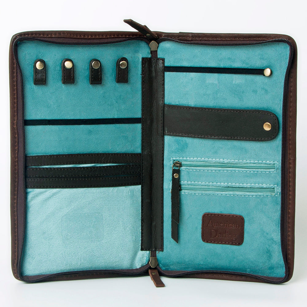 American Darling Hand Tooled Hair On Genuine Leather Women Bag Western Handbag Purse