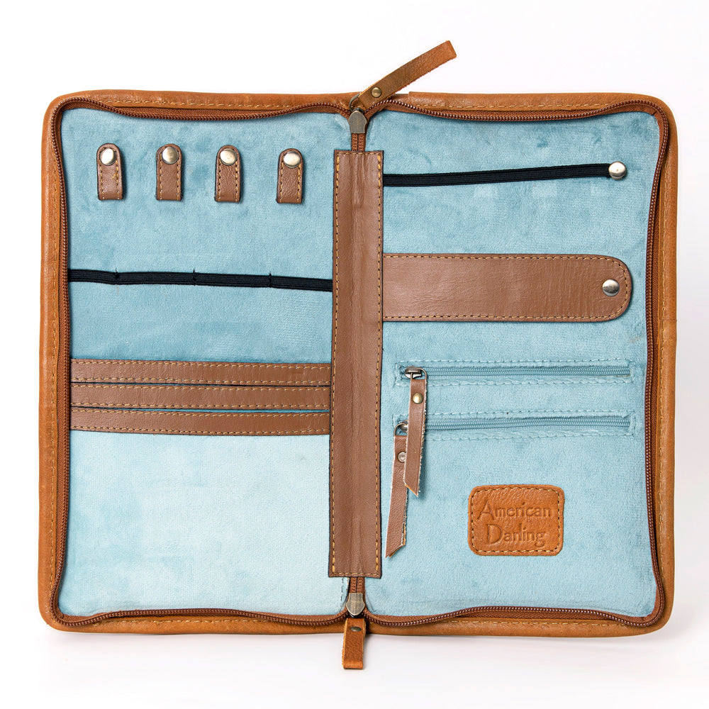 American Darling Hand Tooled Hair On Genuine Leather Women Bag Western Handbag Purse