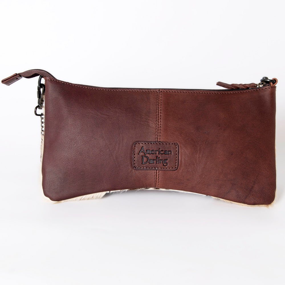 American Darling Cross Body I Hand Tooled Hair-On Genuine Leather Women Bag Western Handbag Purse