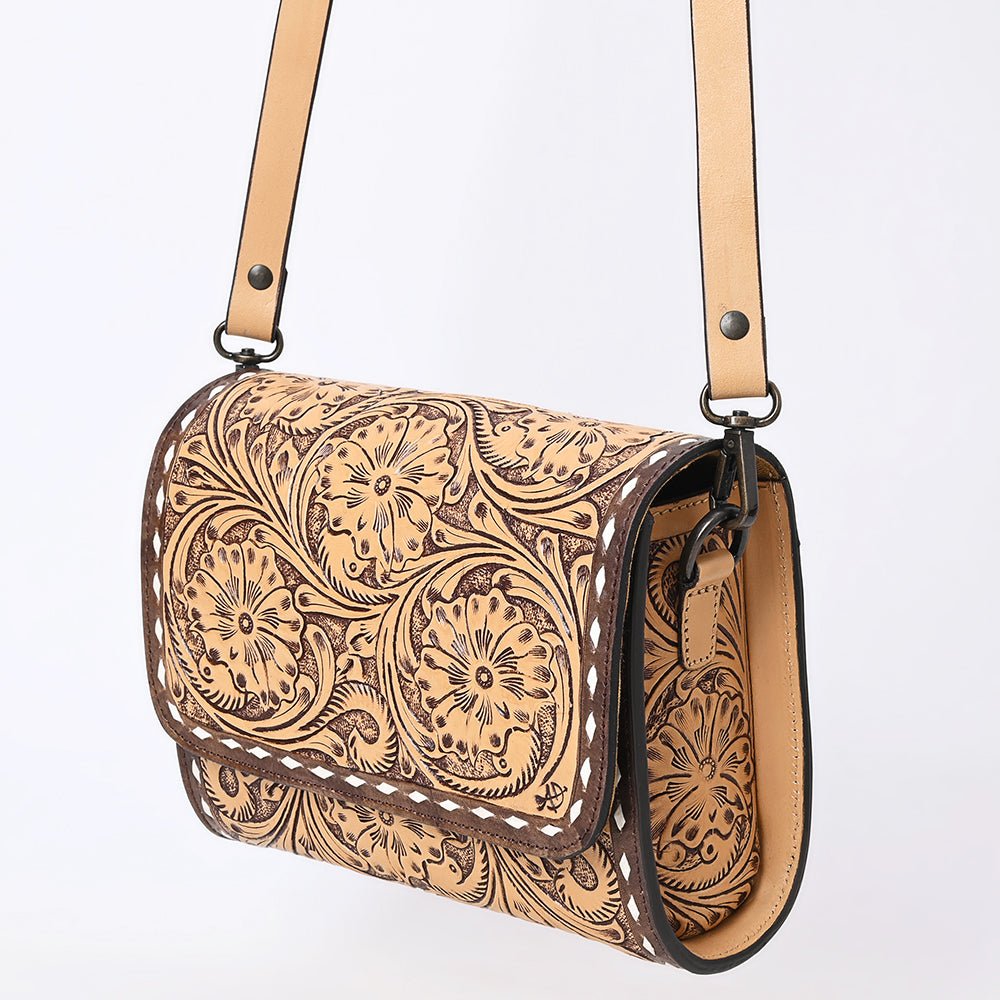 American Darling Hand Tooled Genuine Leather Women Bag Western Handbag Purse
