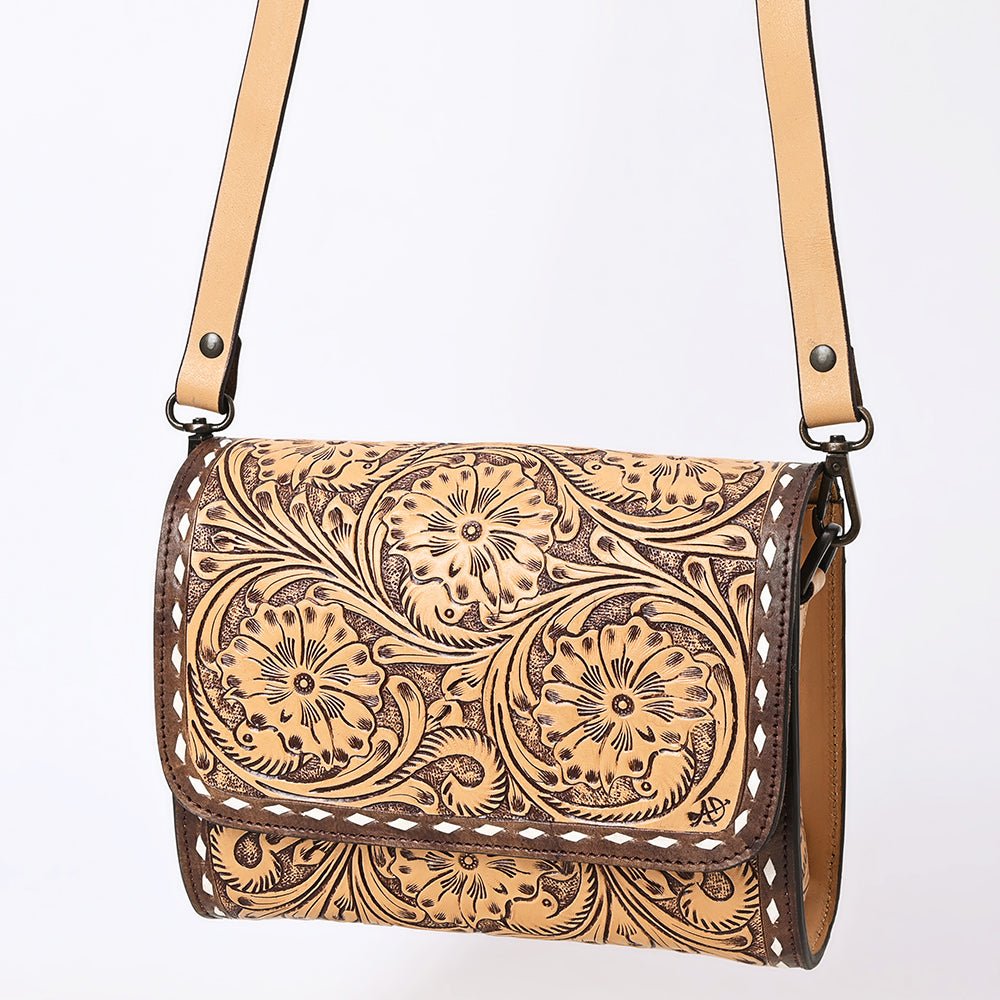American Darling Hand Tooled Genuine Leather Women Bag Western Handbag Purse