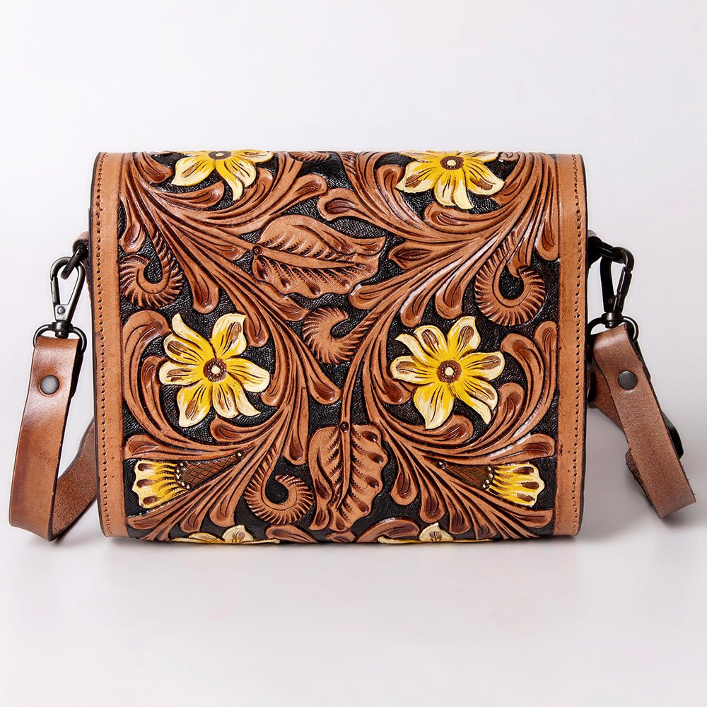 American Darling Hand Tooled Genuine Leather Women Bag Western Handbag Purse
