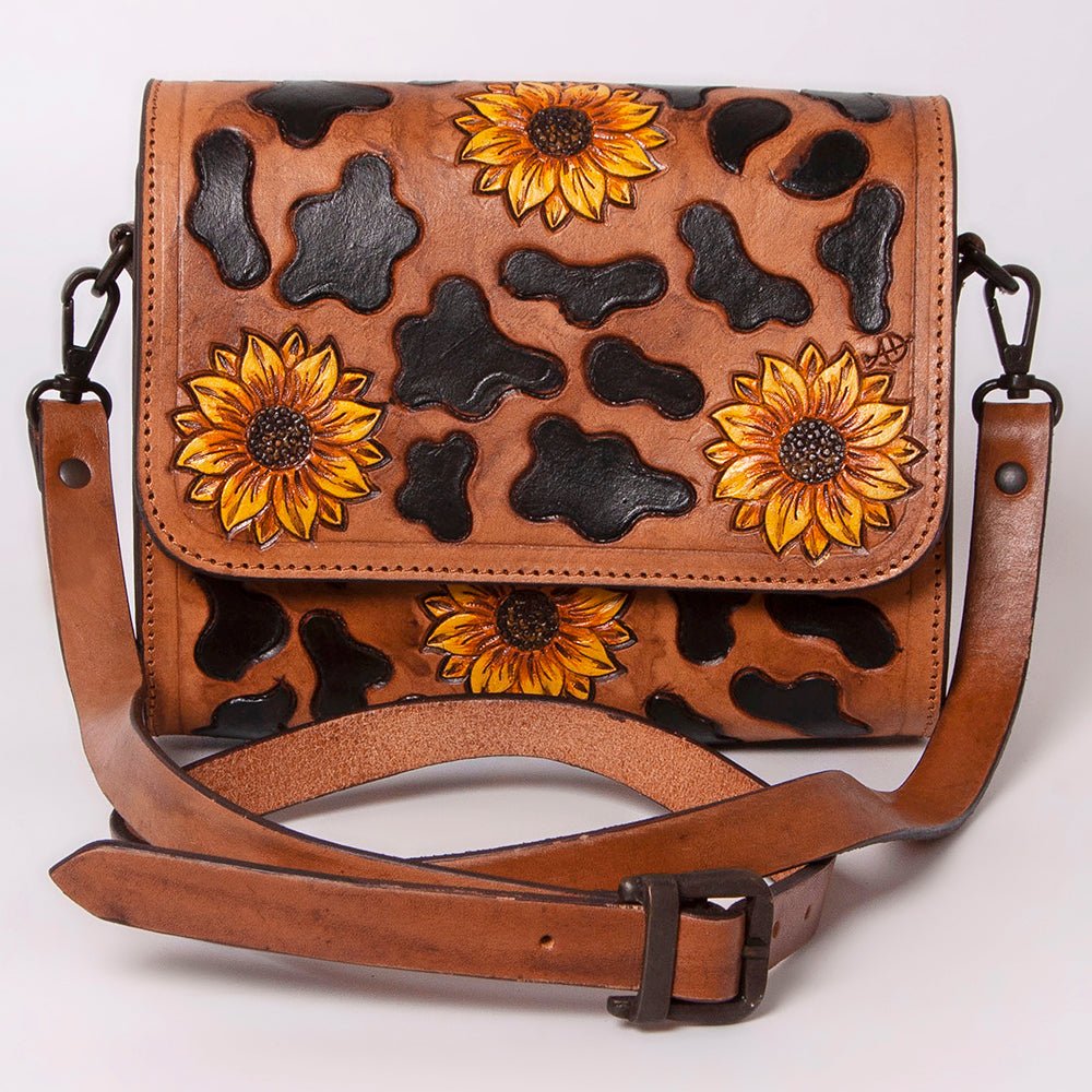 American Darling Hand Tooled Genuine Leather Women Bag Western Handbag Purse