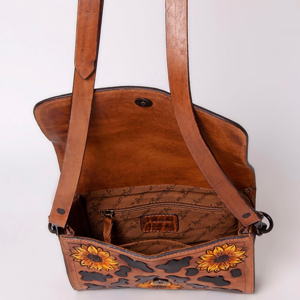 American Darling Hand Tooled Genuine Leather Women Bag Western Handbag Purse