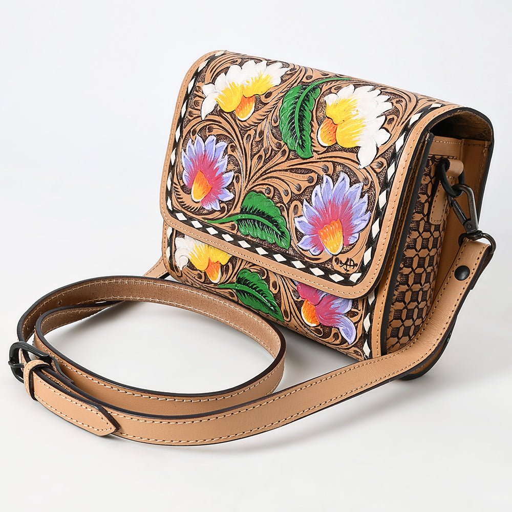 American Darling Hand Tooled Genuine Leather Women Bag Western Handbag Purse