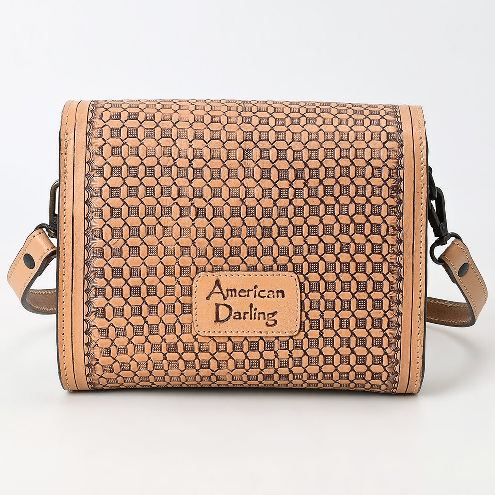American Darling Hand Tooled Genuine Leather Women Bag Western Handbag Purse