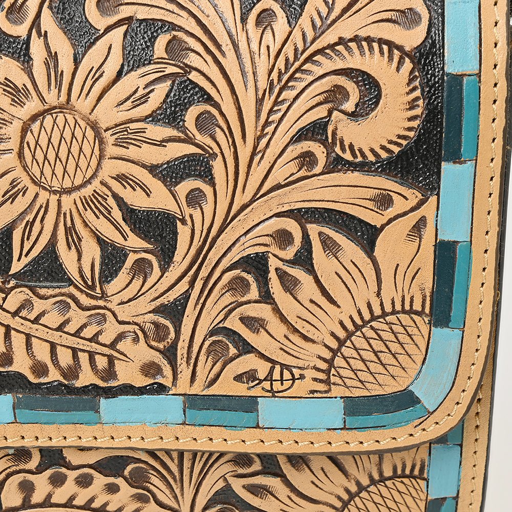 American Darling Hand Tooled Genuine Leather Women Bag Western Handbag Purse