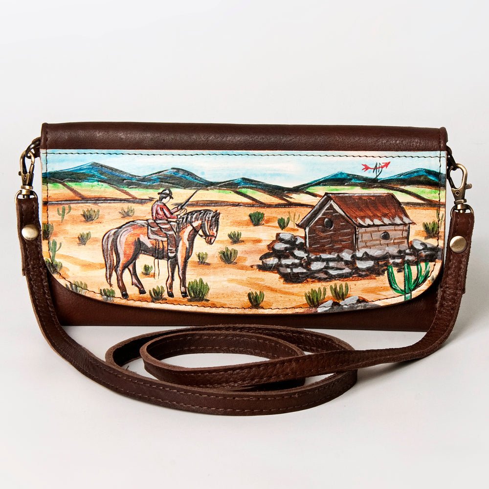 American Darling Wallet Genuine Leather Women Bag Western Handbag Purse