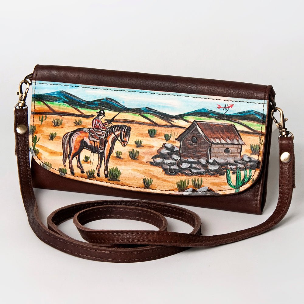 American Darling Wallet Genuine Leather Women Bag Western Handbag Purse
