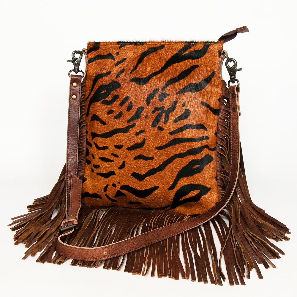 American Darling ADBGS192BP Messenger Hair-On Genuine Leather Women Bag Western Handbag Purse