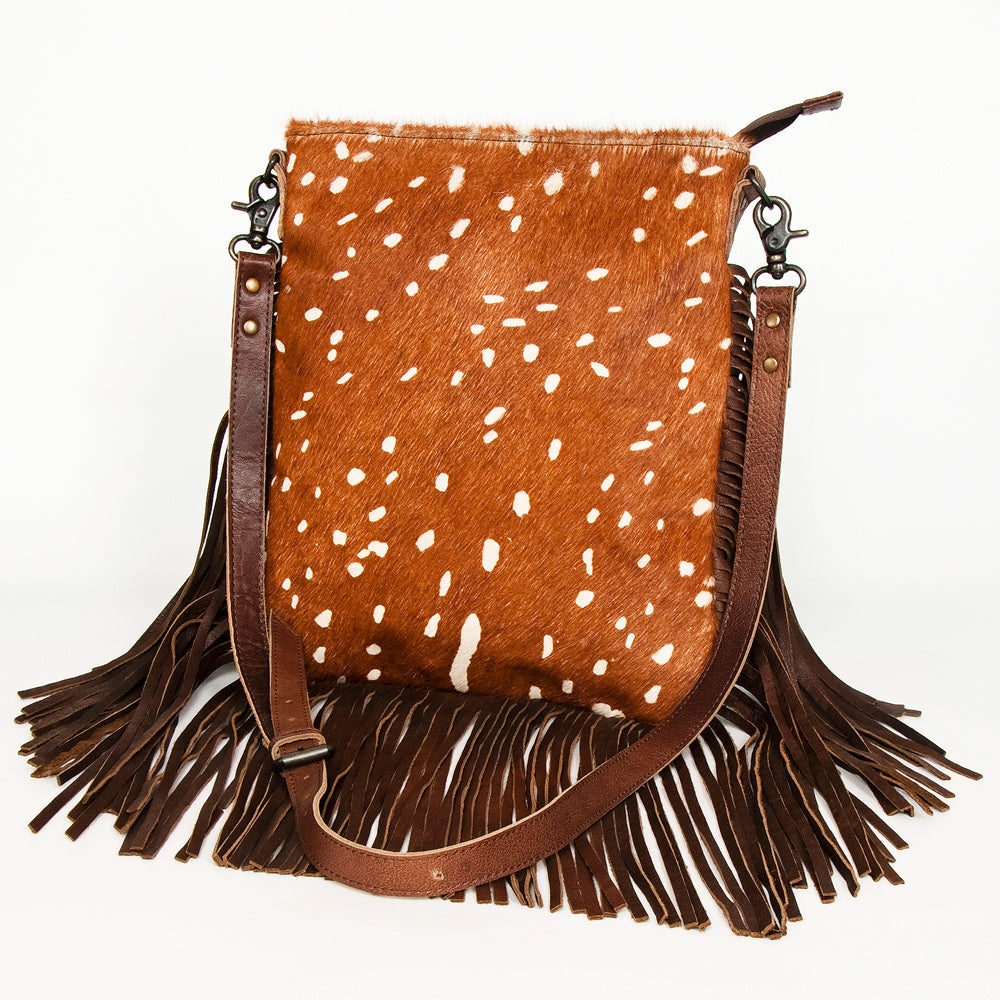 American Darling ADBGS192BQ Messenger Hair-On Genuine Leather Women Bag Western Handbag Purse
