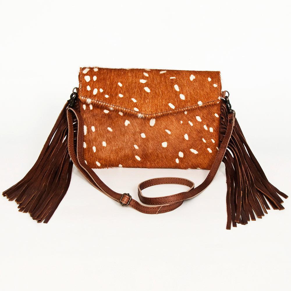 American Darling ADBGS178BF Envelope Hair-On Genuine Leather Women Bag Western Handbag Purse