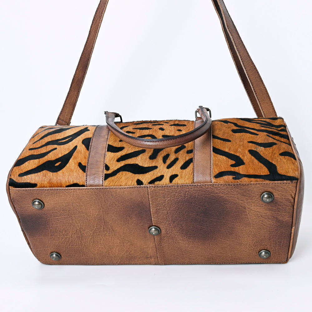 American Darling ADBGS174G Duffel Hair-On Genuine Leather Women Bag Western Handbag Purse