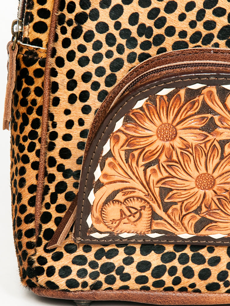 American Darling Hair On Genuine Leather Women Bag Western Handbag Purse