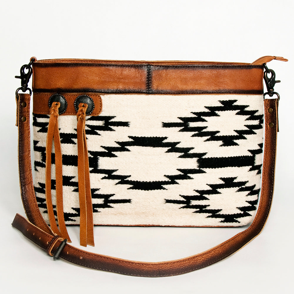 American Darling ADBG1035B Cross Body Hair-On Genuine Leather women bag western handbag purse