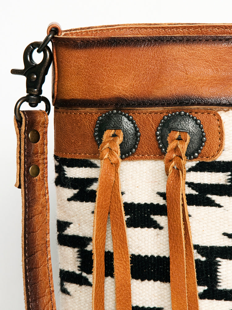 American Darling ADBG1035B Cross Body Hair-On Genuine Leather women bag western handbag purse