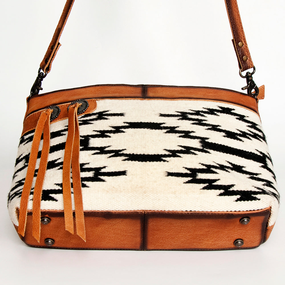 American Darling ADBG1035B Cross Body Hair-On Genuine Leather women bag western handbag purse