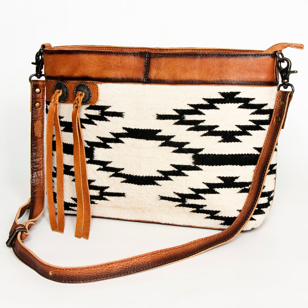American Darling ADBG1035B Cross Body Hair-On Genuine Leather women bag western handbag purse