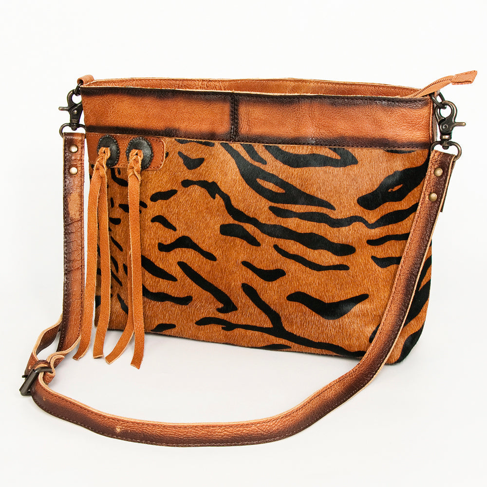 American Darling ADBG1035B Cross Body Hair-On Genuine Leather women bag western handbag purse
