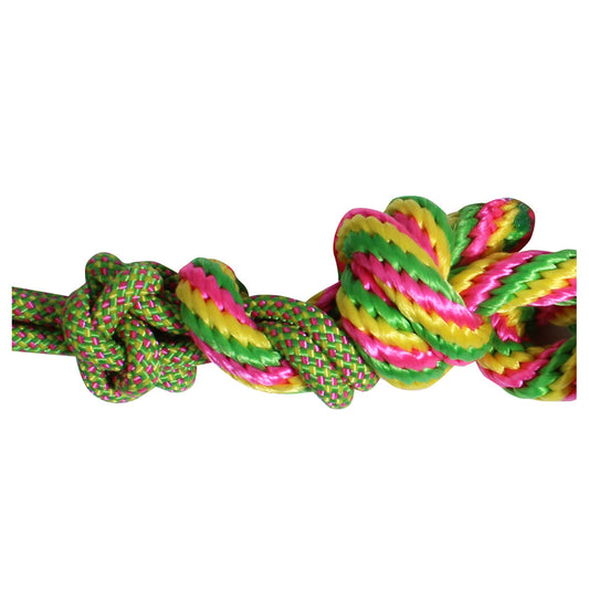 Professional'S Choice Western Horse Rope Halter With 10 Ft Lead Lime Green