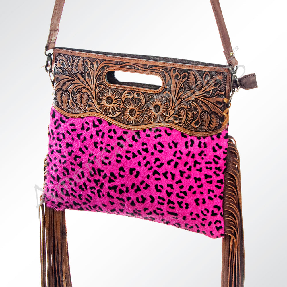 American Darling Clutch Hand Tooled Saddle Blanket Fabric Genuine Leather Western Women Bag Handbag Purse | Purses for Cute