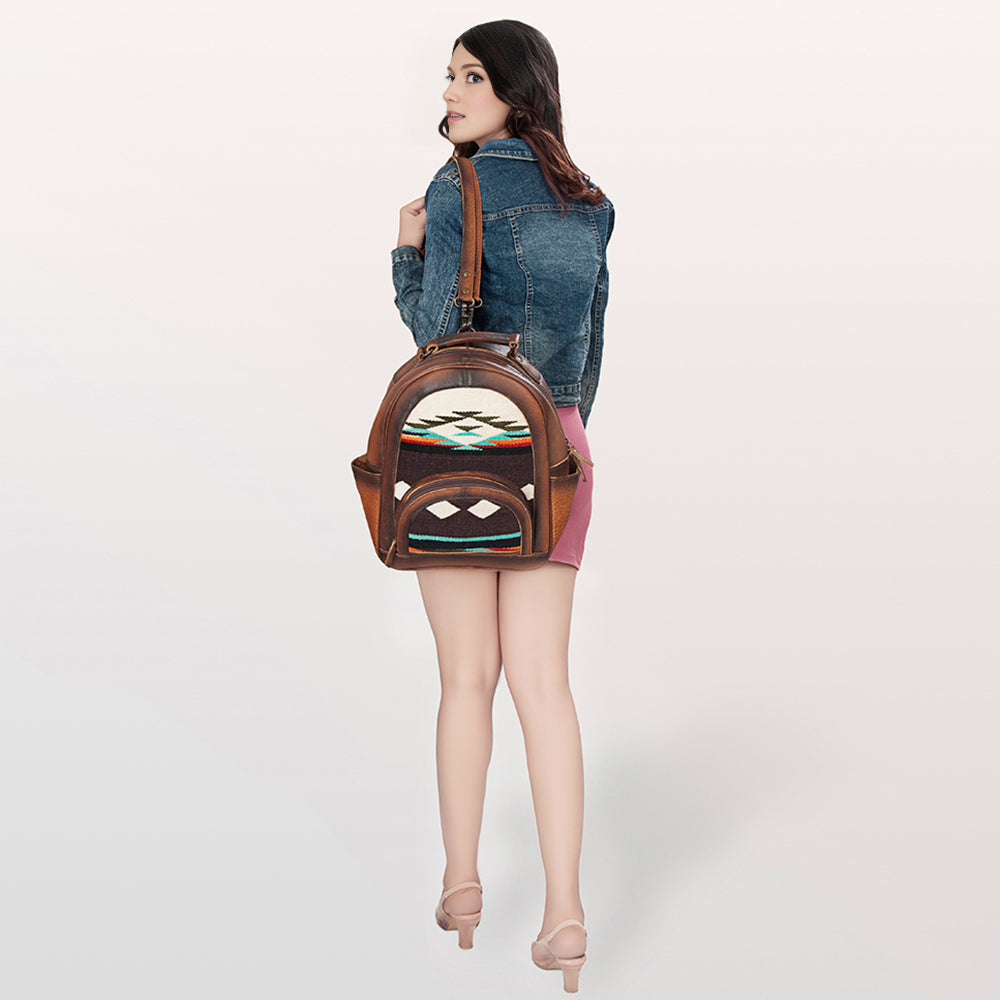 ADBG944A American Darling Saddle Blanket Genuine Leather Women Bag Western Handbag Purse