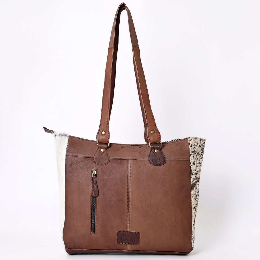 OHLAY KBK132 TOTE Hand Tooled Hair-on Genuine Leather women bag western handbag purse