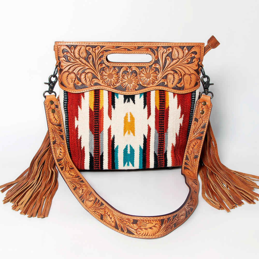 American Darling Clutch Hand Tooled Hair on Genuine Leather Western Women Bag Handbag Purse | Purses for Cute