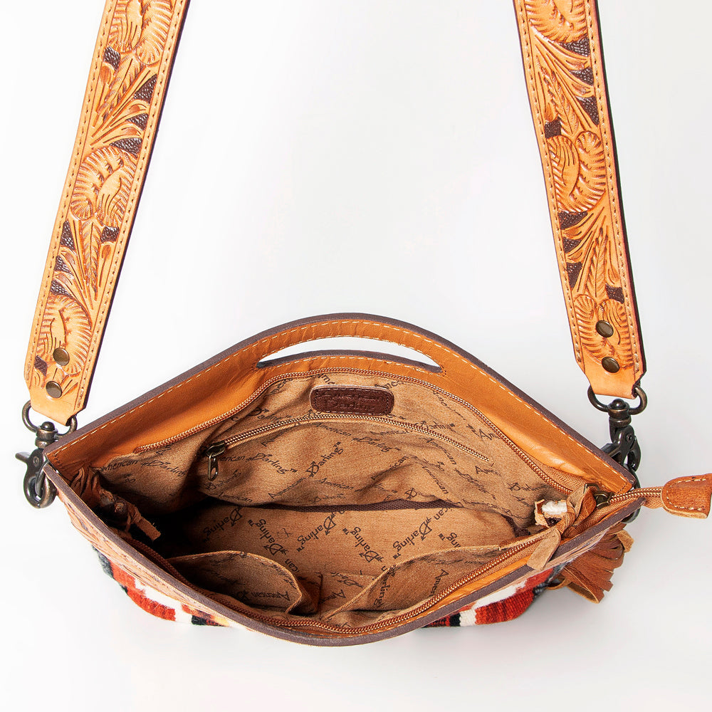 American Darling Clutch Hand Tooled Hair on Genuine Leather Western Women Bag Handbag Purse | Purses for Cute