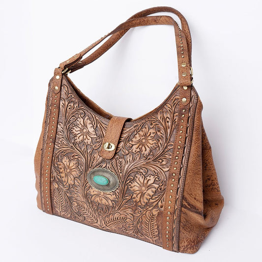 American Darling Hand Tooled Genuine Leather Women Bag Western Handbag Purse