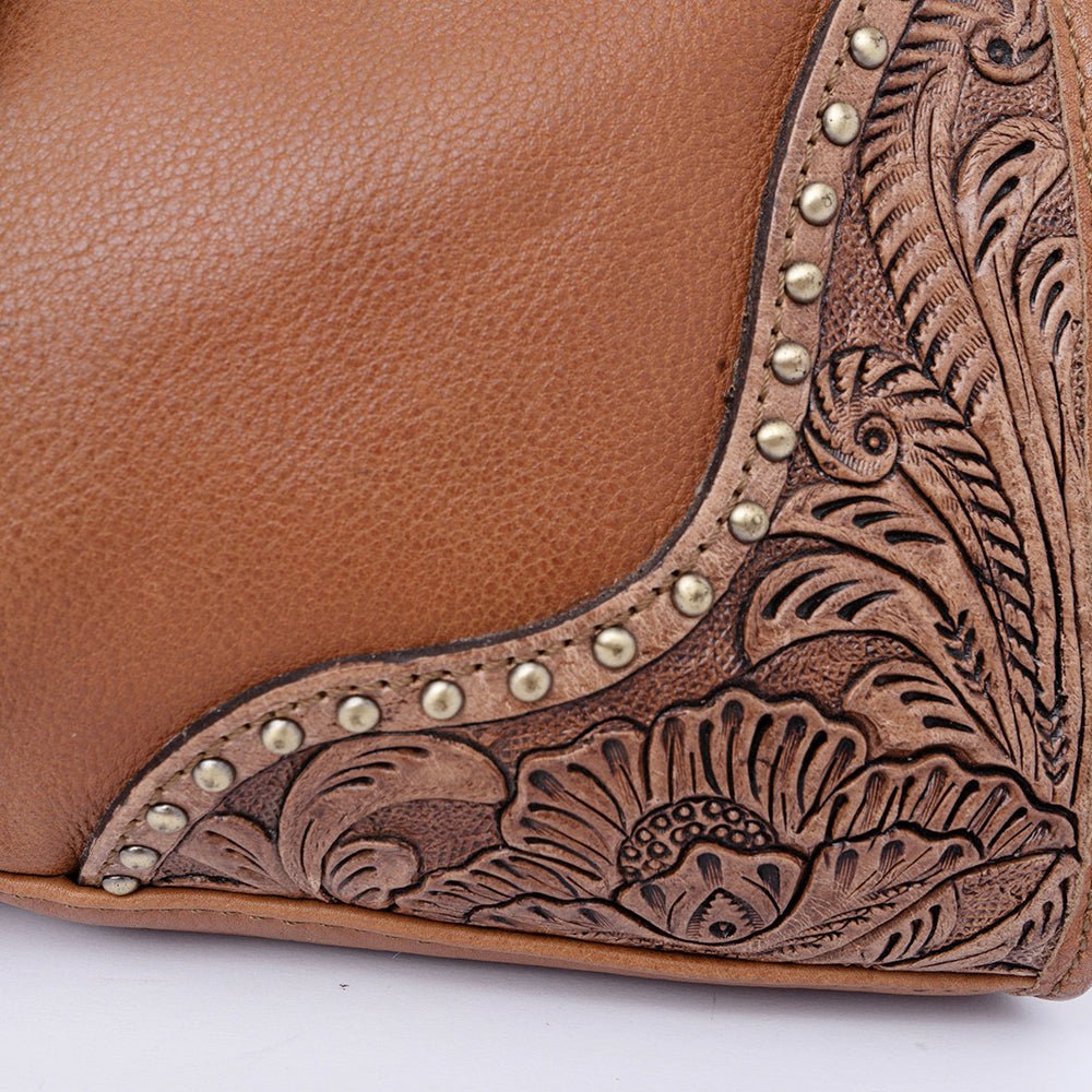 American Darling Hand Tooled Genuine Leather Women Bag Western Handbag Purse