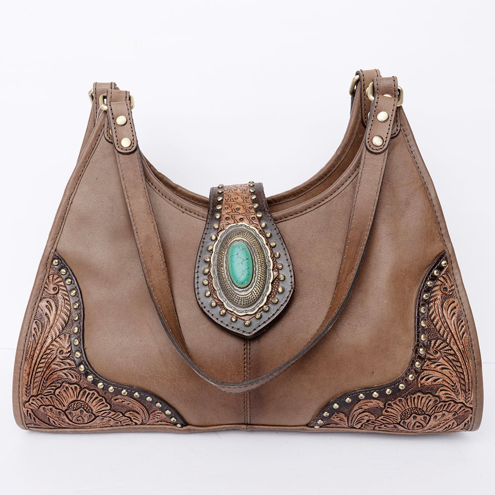 American Darling Hand Tooled Genuine Leather Women Bag Western Handbag Purse