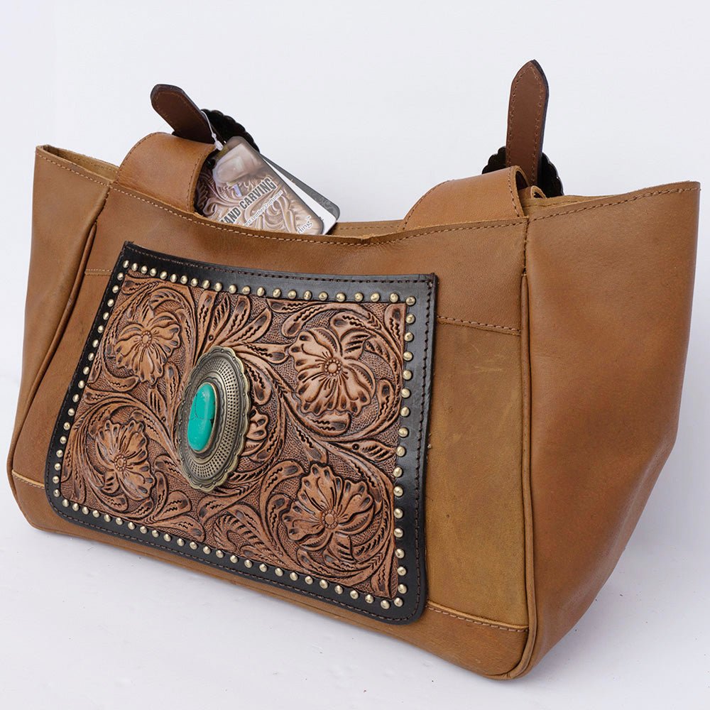 ADBGI225 American Darling Hand Tooled Genuine Leather Women Bag Western Handbag Purse