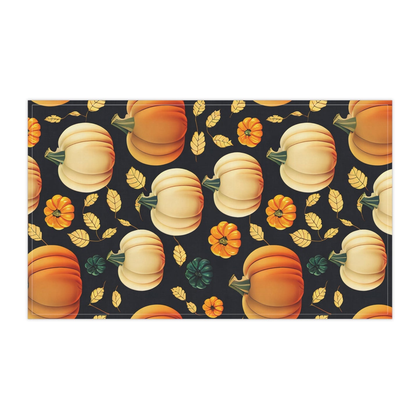 Autumn Pumpkin Tea Towels, Fall Kitchen Decor, Thanksgiving Gift, Farmhouse Style, Harvest Home Accents