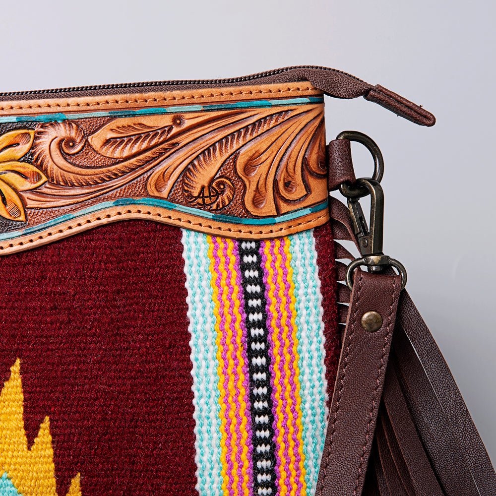 American Darling Cross Body Hand Tooled Saddle Blanket Genuine Leather Women Bag Western Handbag Purse