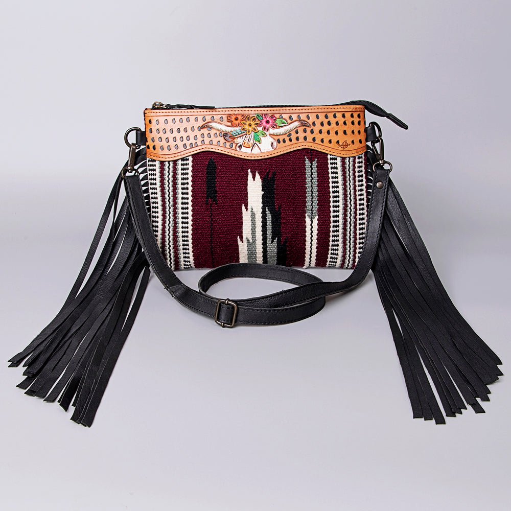 American Darling Cross Body Hand Tooled Saddle Blanket Genuine Leather Women Bag Western Handbag Purse