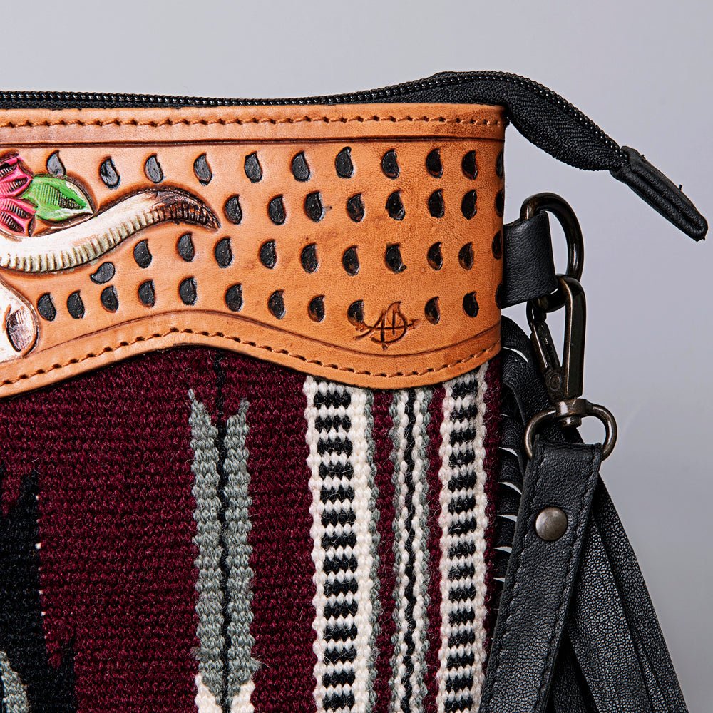 American Darling Cross Body Hand Tooled Saddle Blanket Genuine Leather Women Bag Western Handbag Purse