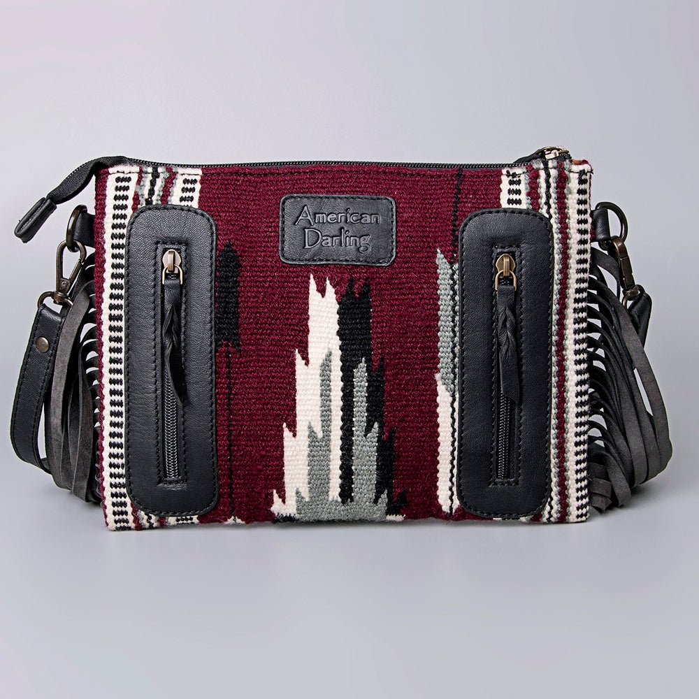 American Darling Cross Body Hand Tooled Saddle Blanket Genuine Leather Women Bag Western Handbag Purse